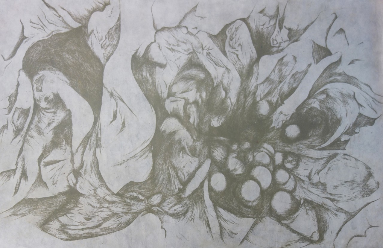 Black and white abstract image