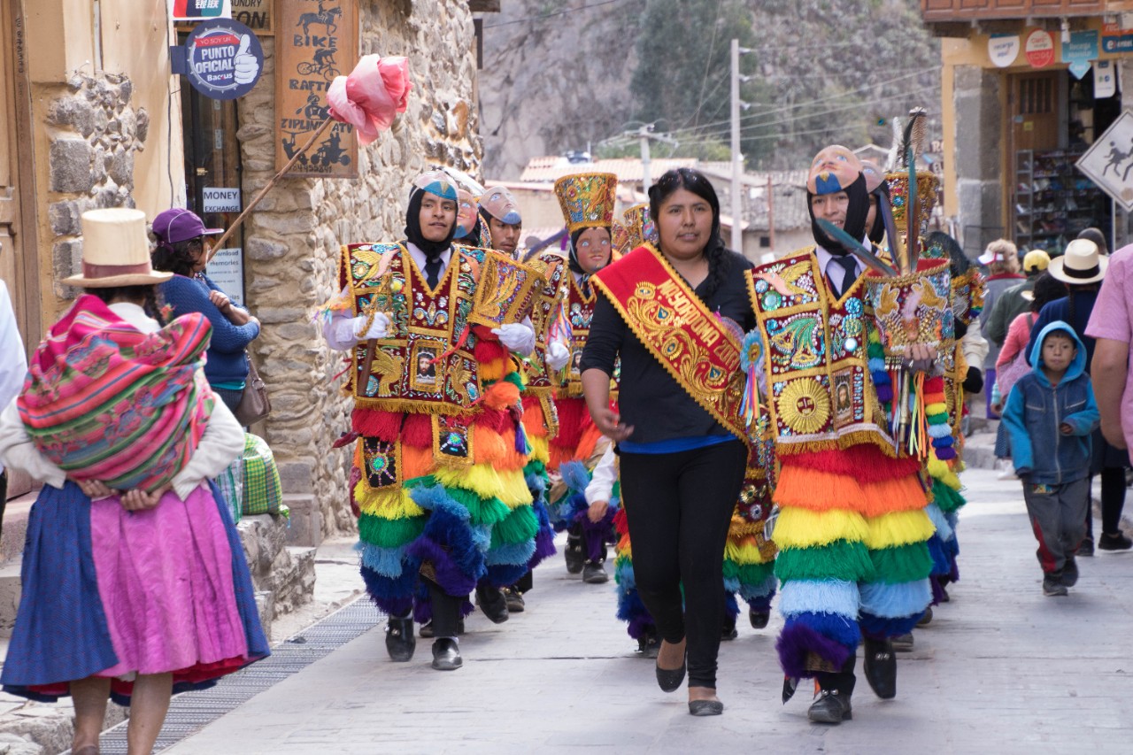 Parade in Peruvian village