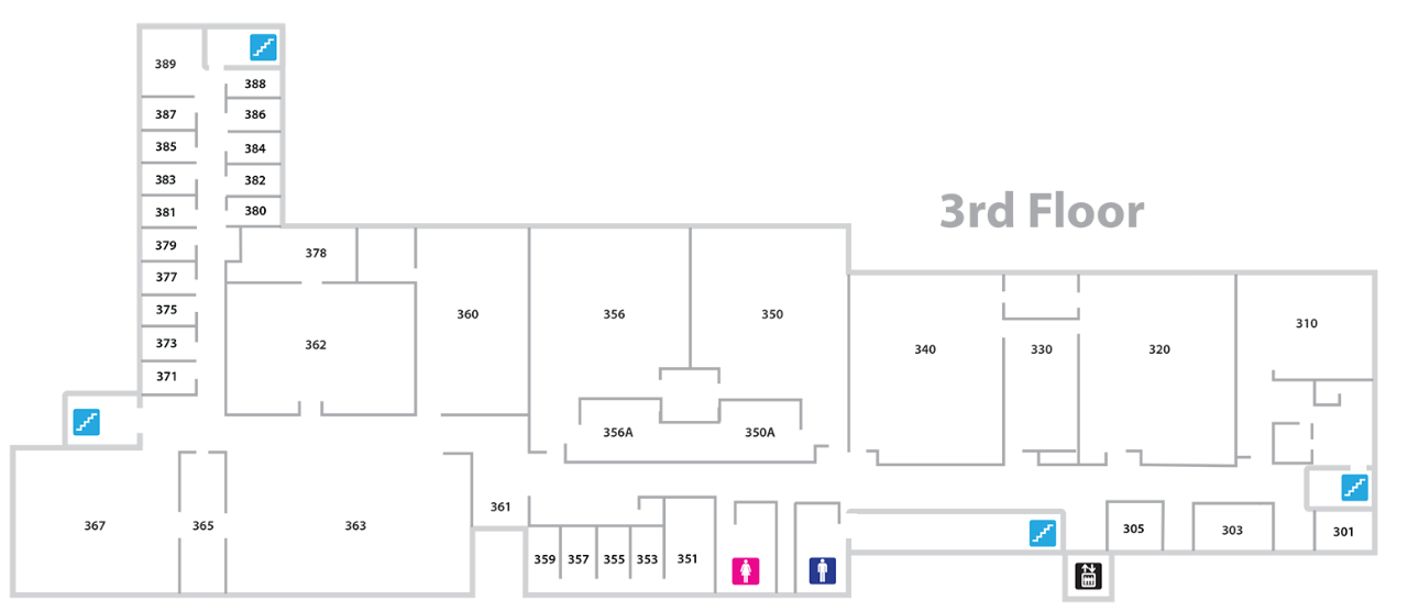 UC Blue Ash College Walters Hall 3rd Floor floor plan